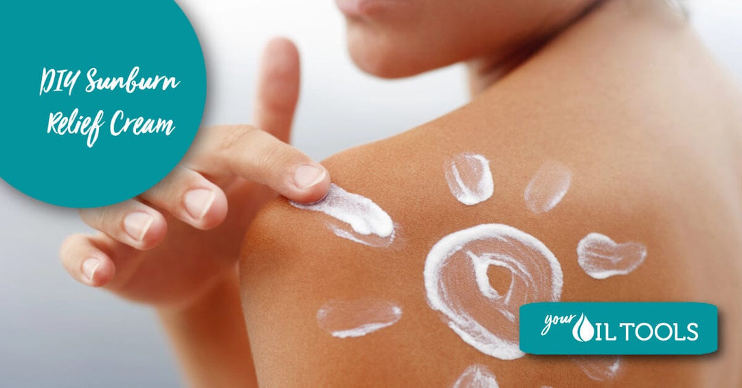 DIY Sunburn Relief Cream with Essential Oils and Natural Ingredients