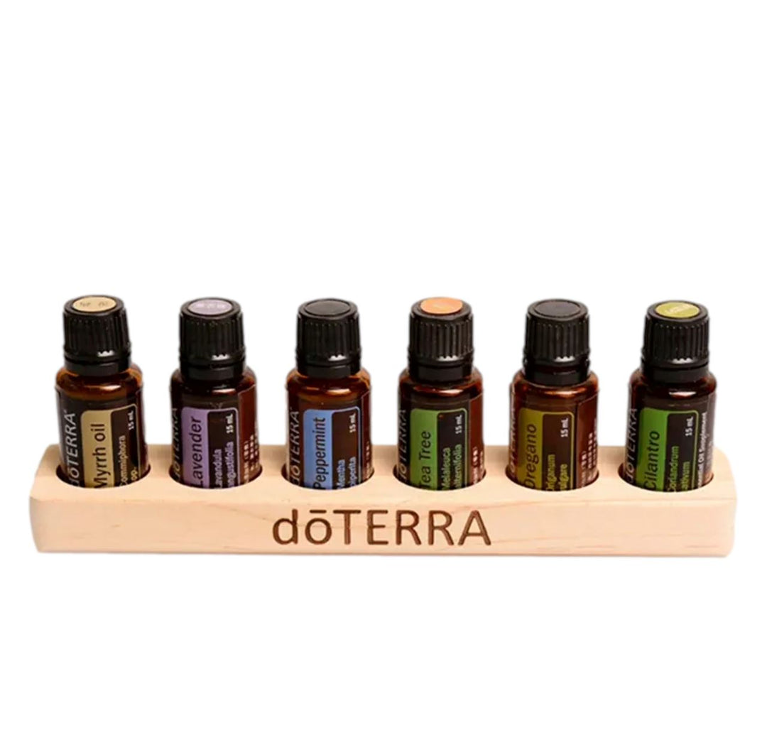 dōTERRA® Wooden Bottle Holder (6 Bottle) (Coming Soon) Displays Your Oil Tools 
