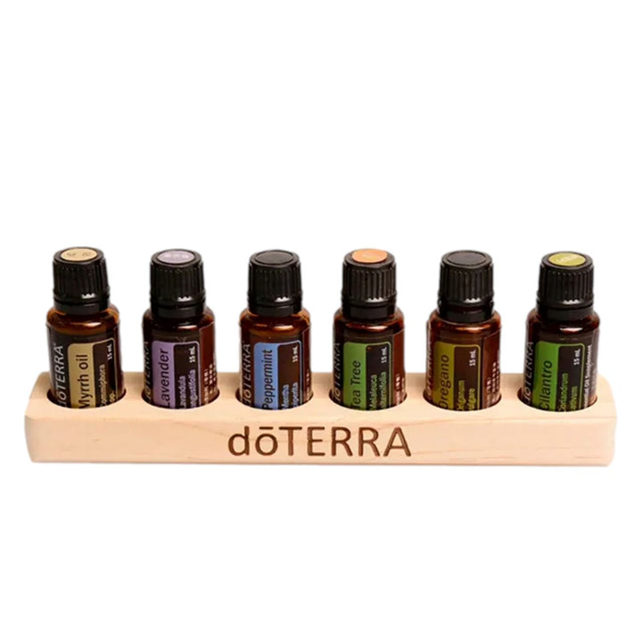 dōTERRA® Wooden Bottle Holder (6 Bottle) (Coming Soon) Displays Your Oil Tools 