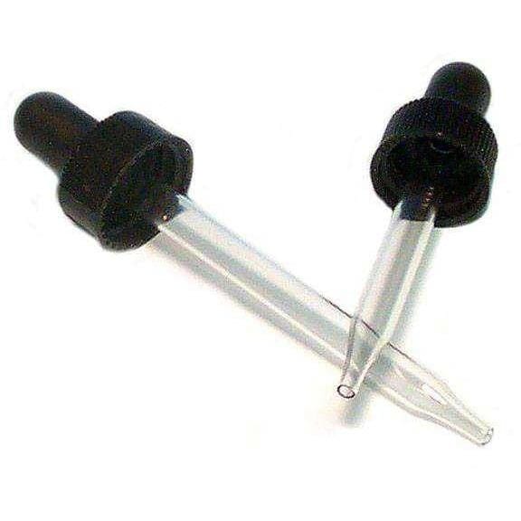 18-400 Black Glass Droppers (15ml EO Bottles) Caps & Closures Your Oil Tools 