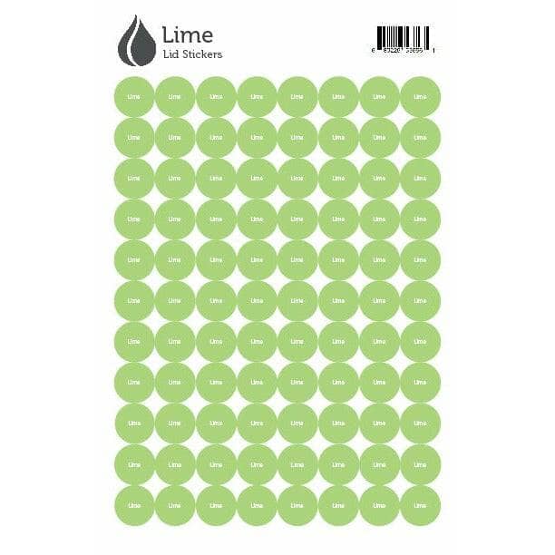 Lid Stickers (Lime) DIY Your Oil Tools 