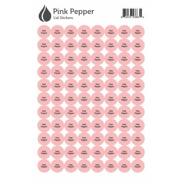 Lid Stickers (Pink Pepper) DIY Your Oil Tools 