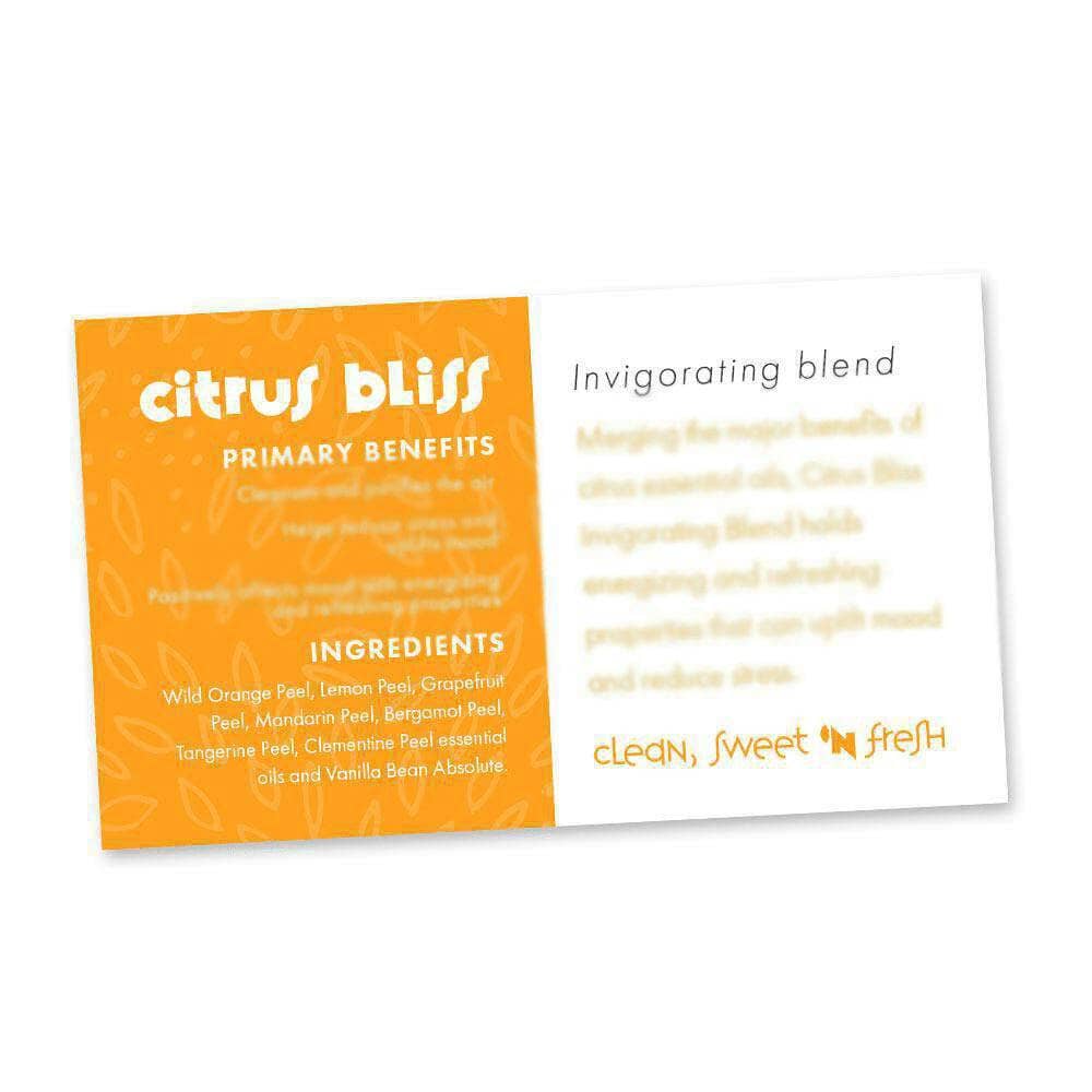 Citrus Bliss Essential Oil Cards (Pack of 10) Media Your Oil Tools 