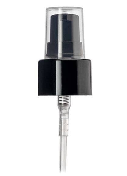 8 oz Amber PET Plastic Cosmo Bottle w/ Treatment Pump Plastic Treatment Bottles Your Oil Tools 