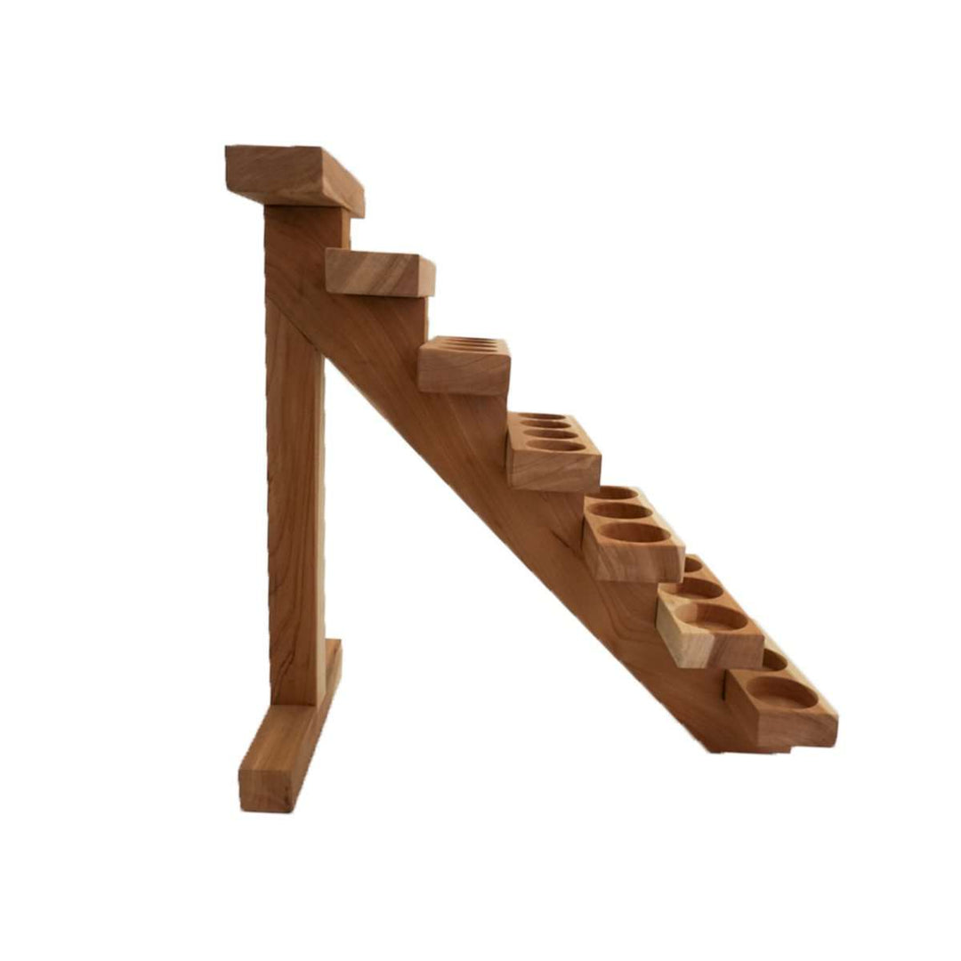 Handcrafted Wood Staircase Display Rack (Cedar) at Your Oil Tools