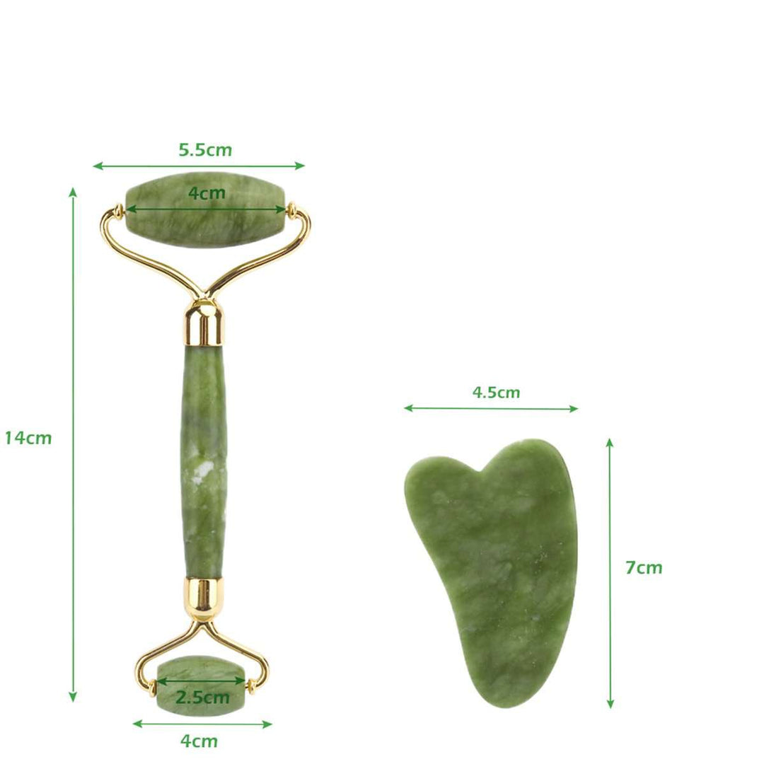 Green Quartz Jade Roller and Gua Sha Accessories Your Oil Tools 