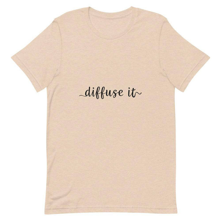 "Diffuse It" Short-Sleeve Unisex T-Shirt Apparel Your Oil Tools Heather Dust S 