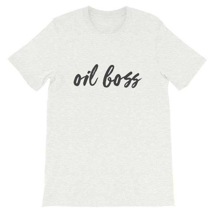 Oil Boss (Light) Short-Sleeve Unisex T-Shirt Apparel Your Oil Tools Ash S 