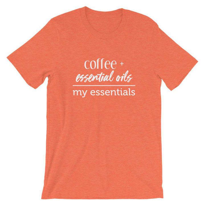 My Essentials (Dark) Short-Sleeve Unisex T-Shirt Apparel Your Oil Tools Heather Orange S 