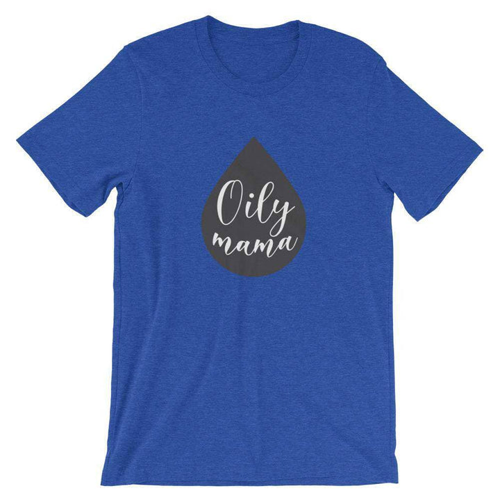 Oily Mama Short-Sleeve Unisex T-Shirt Apparel Your Oil Tools Heather True Royal S 