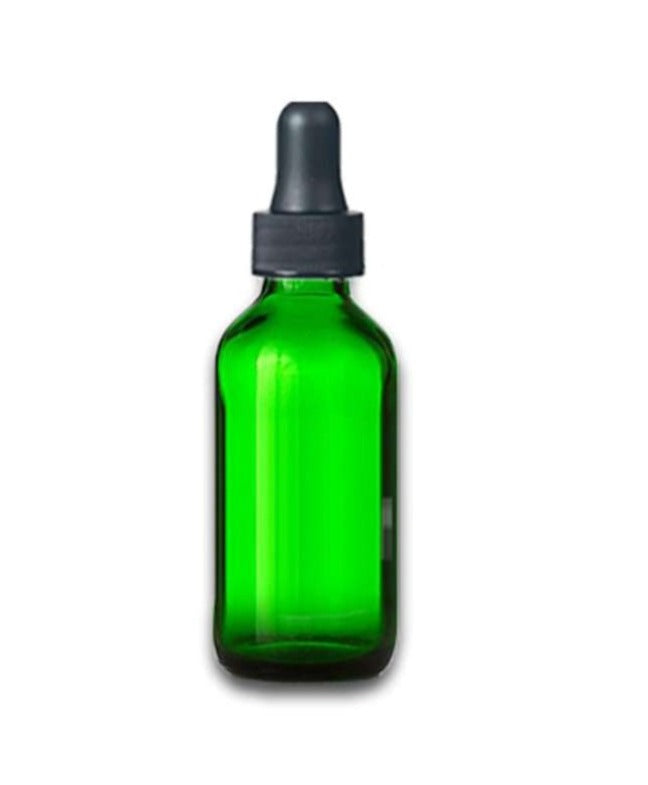 1 oz Green Glass Bottle w/ Dropper Glass Dropper Bottles Your Oil Tools 