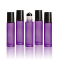 10 ml Purple Frosted Bottles with Leak Guard™ Rollers (Pack of 5)