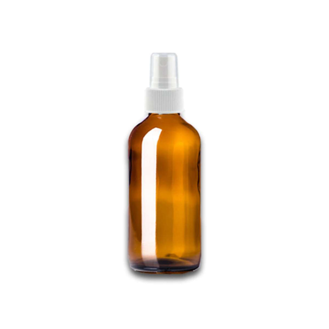2 oz Amber Glass Bottle w/ White Fine Mist Top Glass Spray Bottles Your Oil Tools 