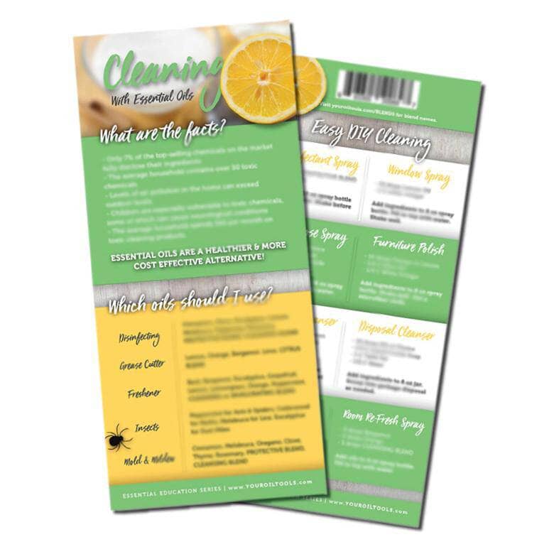 Cleaning With Essential Oils Education Card