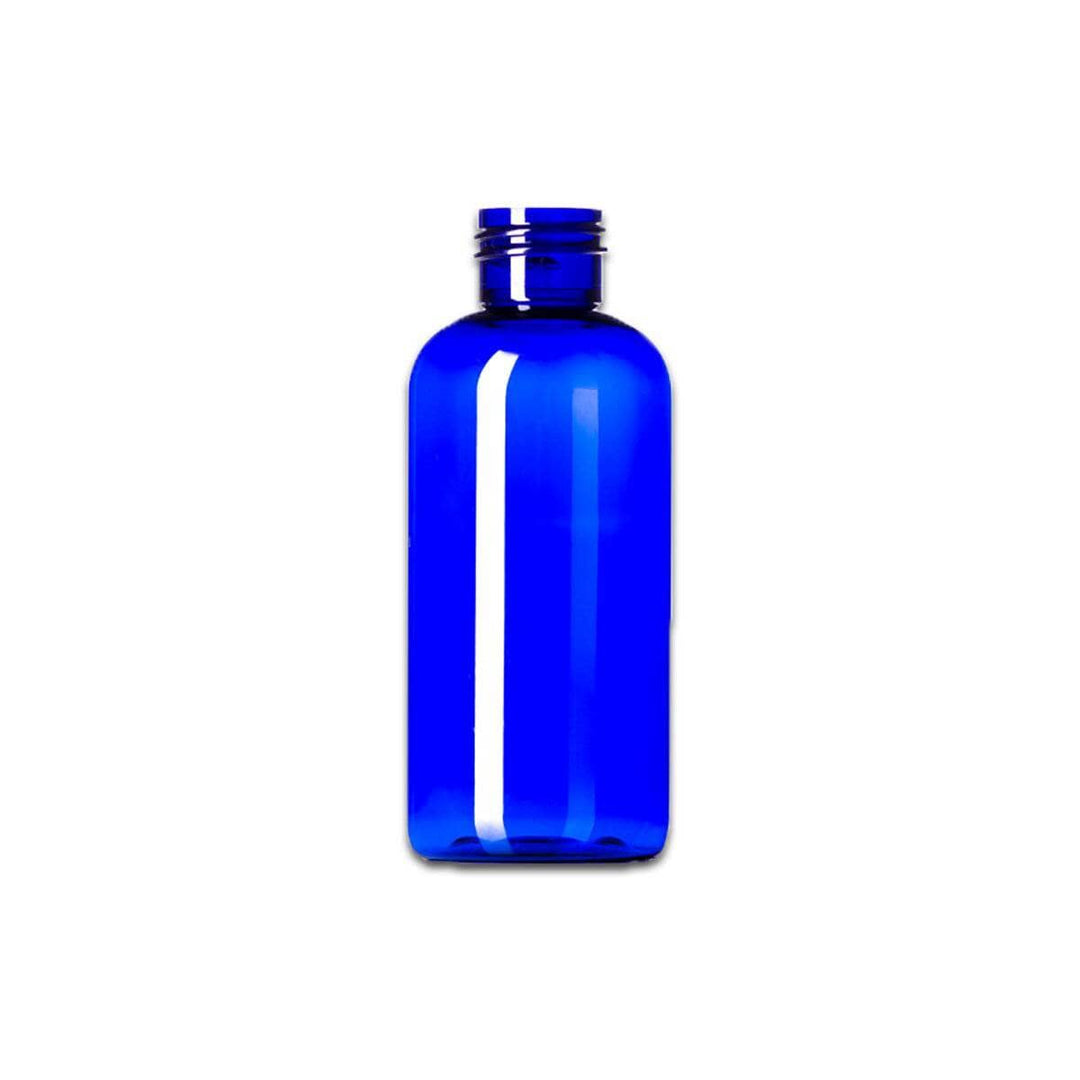 4 oz Blue PET Plastic Boston Round Bottle (caps NOT included) Plastic Bottles Your Oil Tools 