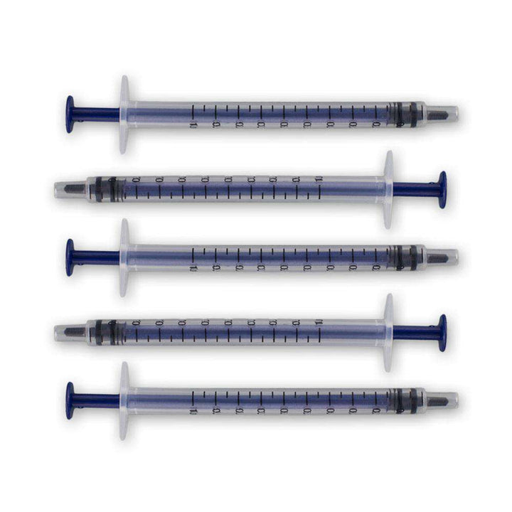 1 ml Syringe (Pack of 5) Plastic Storage Bottles Your Oil Tools 