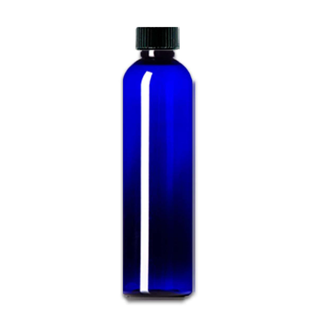16 oz Blue PET Plastic Cosmo Bottle w/ Black Storage Cap Plastic Storage Bottles Your Oil Tools 