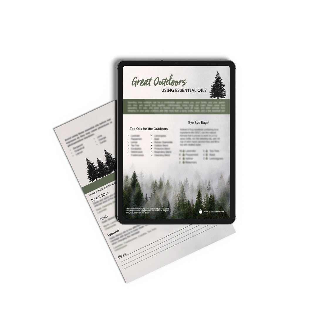 Great Outdoors with Essential Oils Tear Pad (digital download) Digital Your Oil Tools 