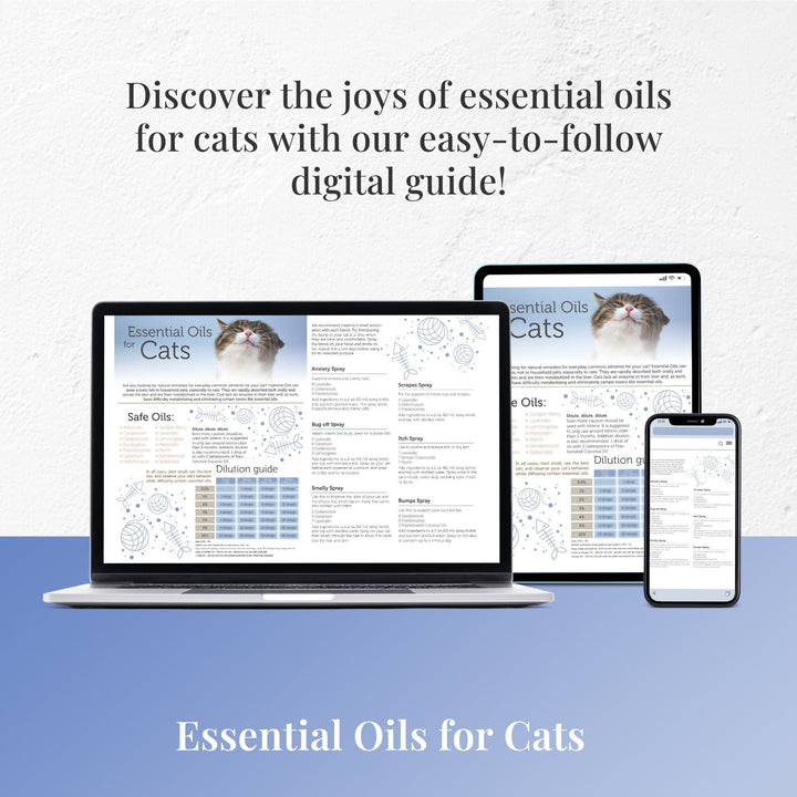 Cats and Essential Oils Tear Sheet (Digital Download) DIY Your Oil Tools 