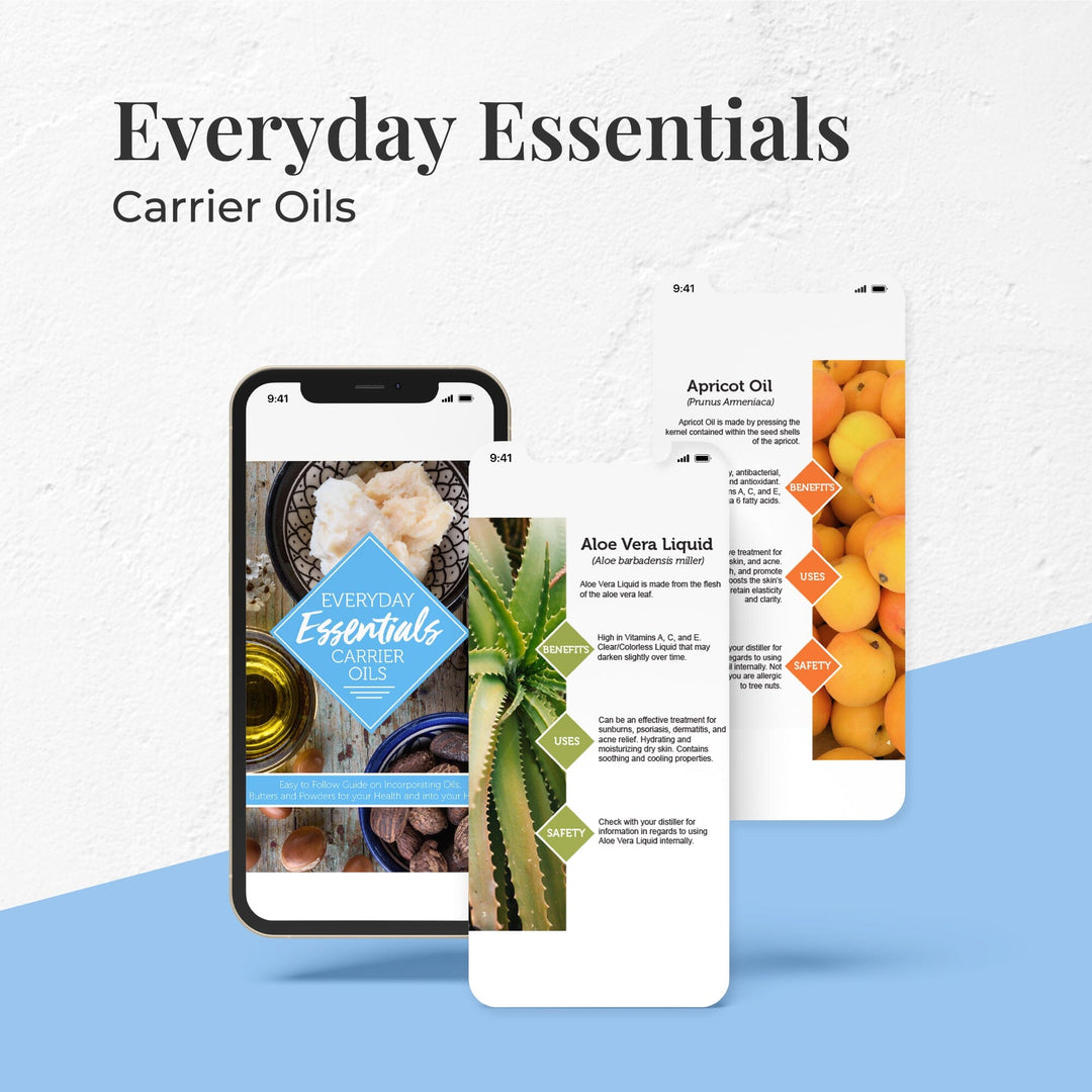 Everyday Essentials Carrier Oils - eBook Your Oil Tools 
