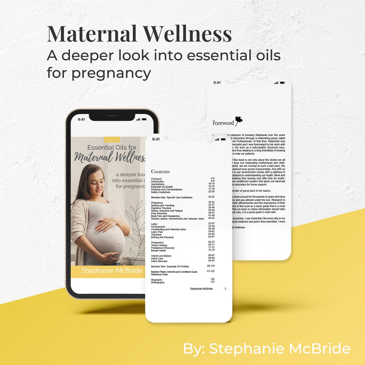 Essential Oils for Maternal Wellness - eBook Books Your Oil Tools 