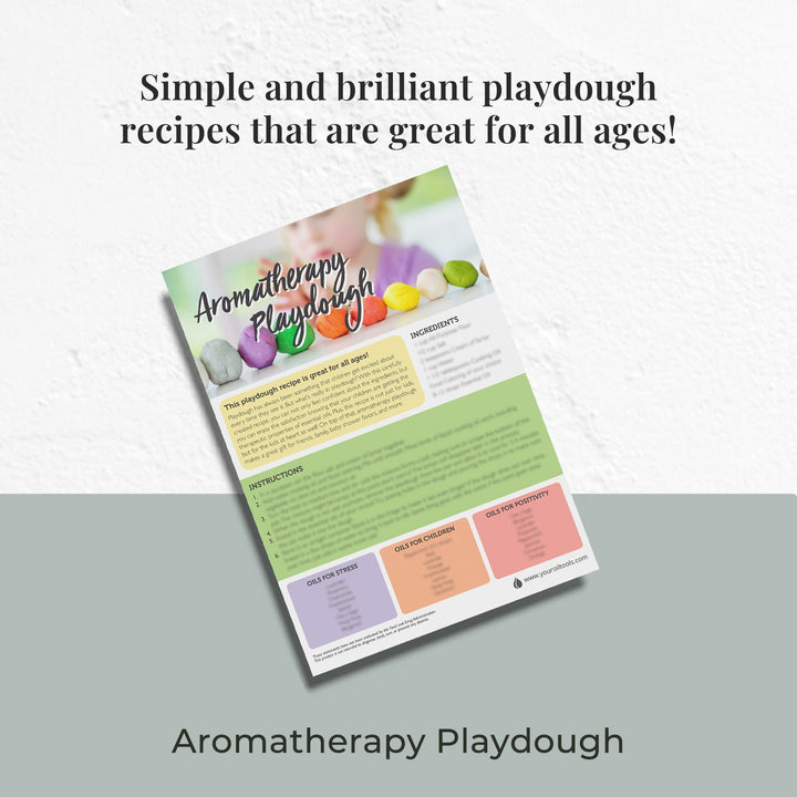 Aromatherapy Playdough & Essential Oils Tear Sheet Media Your Oil Tools 