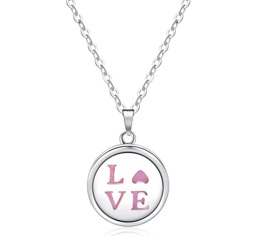 Aromatherapy Small Locket Necklace (Love) Aroma Jewelry Your Oil Tools 
