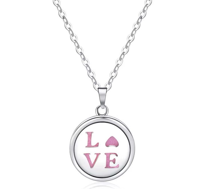 Aromatherapy Small Locket Necklace (Love) Aroma Jewelry Your Oil Tools 