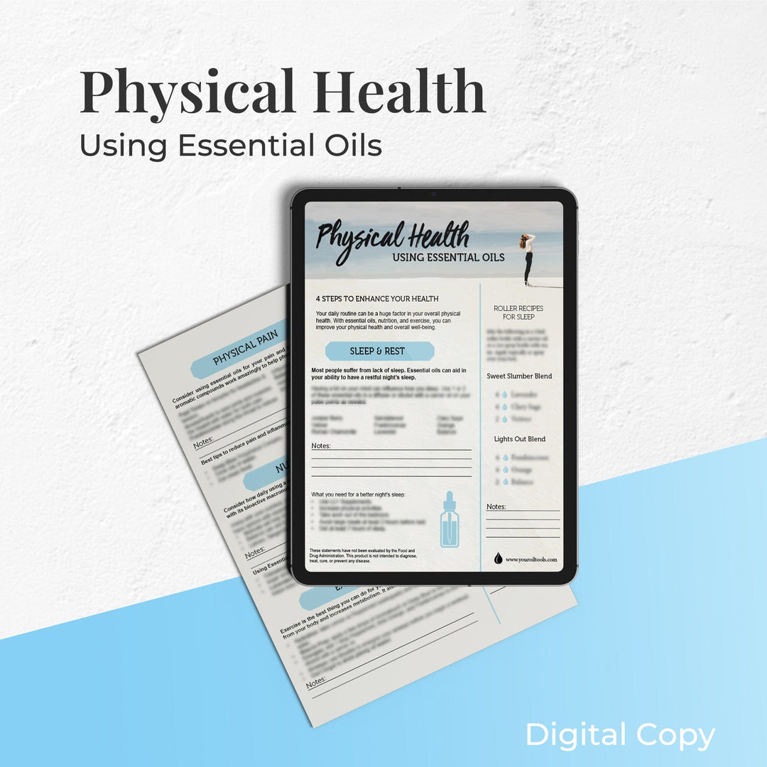 Physical Health with Essential Oils Tear Pad (Digital Download) Digital Your Oil Tools 