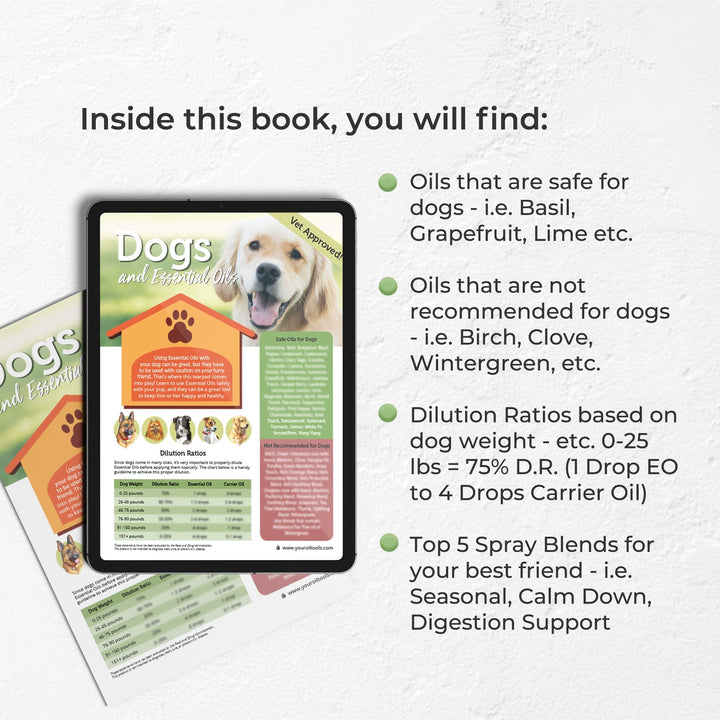 Dogs and Essential Oils (Digital Download) DIY Your Oil Tools 