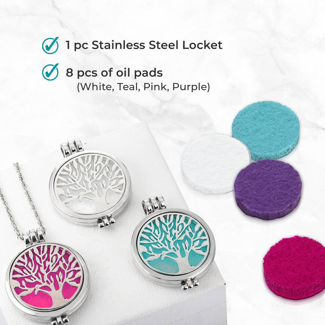 Halsketting voor dames, aromatherapie-hanger, halsketting, aroma, etherische olie, diffuser, locket hanger, 316L roestvrij staal, magnetische halsketting, sieraad met 8 pads Halsketting voor dames, aromatherapie-hanger, halsketting, aroma, etherische olie, diffuser, locket hanger, 316L roestvrij staal, magnetische halsketting, sieraad met 8 pads