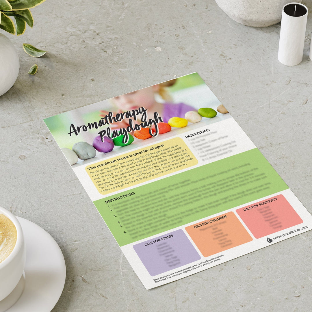 Aromatherapy Playdough & Essential Oils Tear Sheet Media Your Oil Tools 