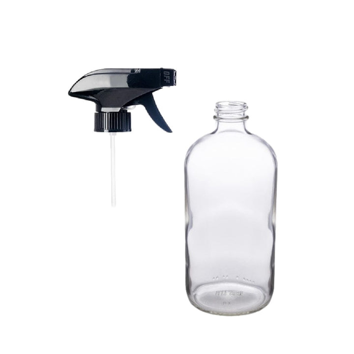 16 oz Clear Glass Bottle w/ Trigger Sprayer Glass Spray Bottles Your Oil Tools 