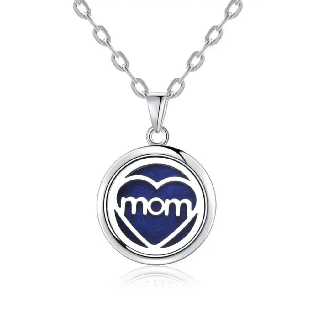 Aromatherapy Small Locket Necklace (Mom Heart) at Your Oil Tools