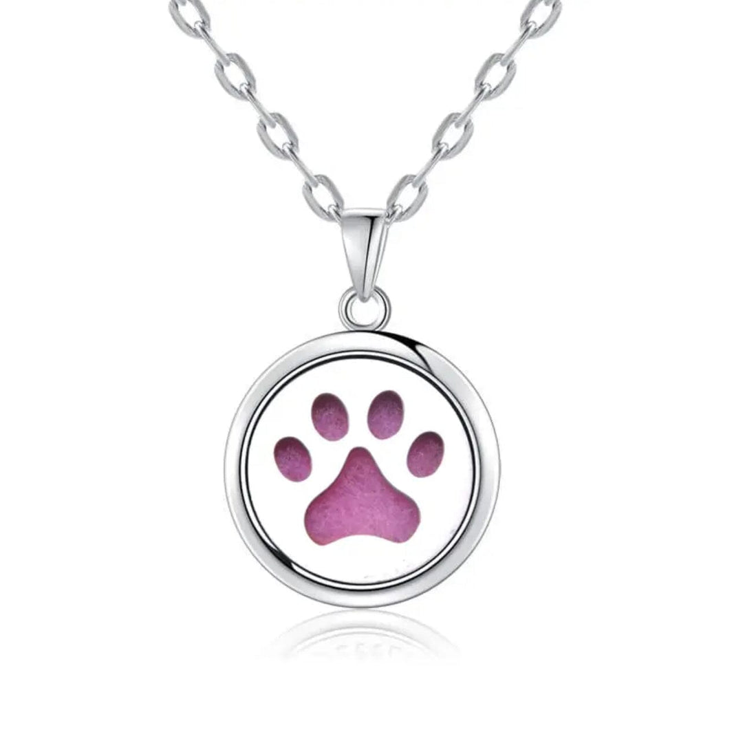 Aromatherapy Small Locket Necklace (Big Paw) Aroma Jewelry Your Oil Tools 