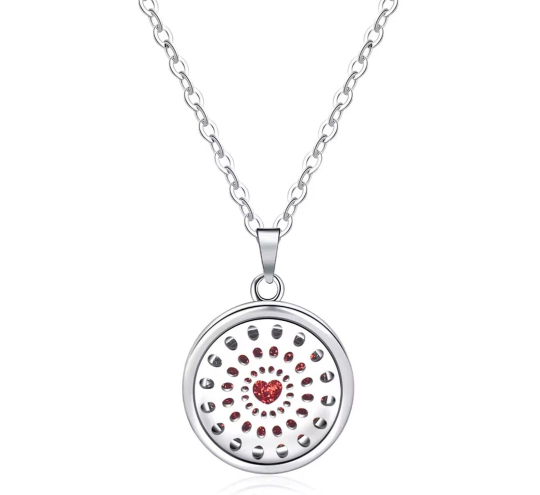 Aromatherapy Small Locket Necklace (Heart) Aroma Jewelry Your Oil Tools 