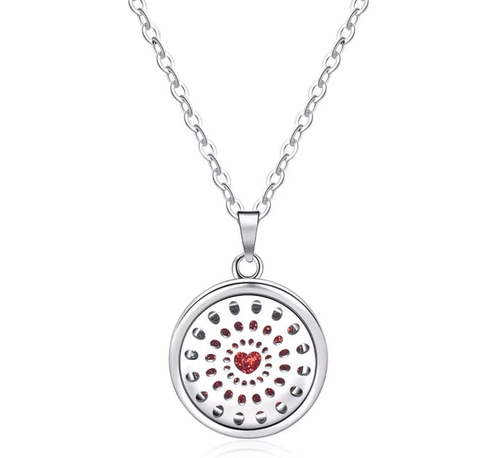 Aromatherapy Small Locket Necklace (Heart) Aroma Jewelry Your Oil Tools 