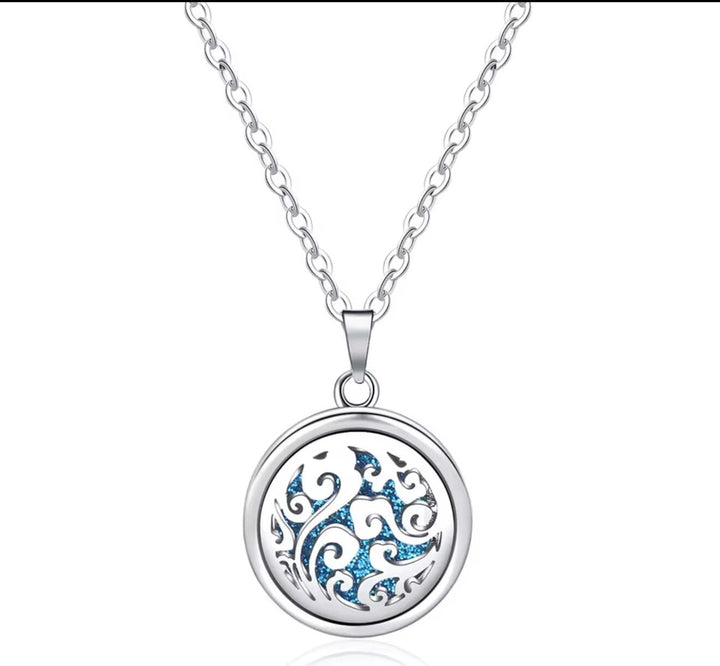 Aromatherapy Small Locket Necklace (Wind) Aroma Jewelry Your Oil Tools 