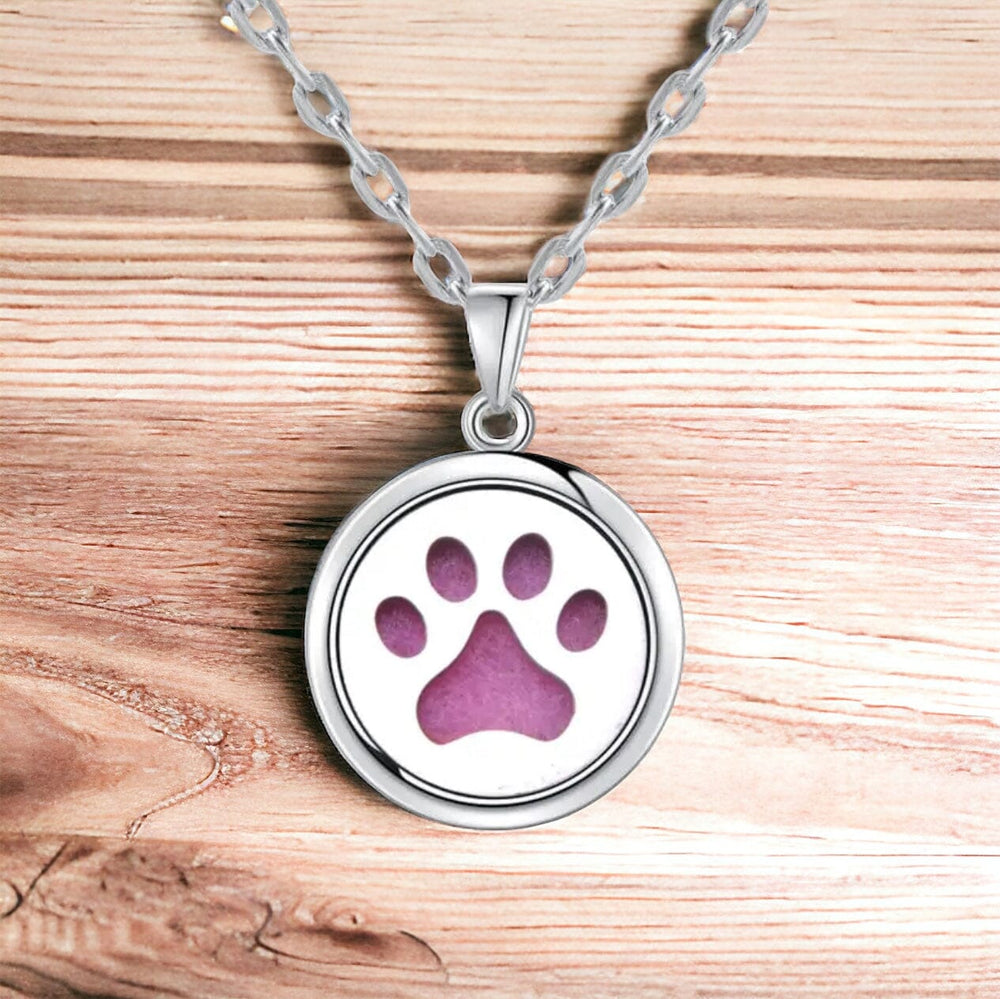 Aromatherapy Small Locket Necklace (Big Paw) Aroma Jewelry Your Oil Tools 