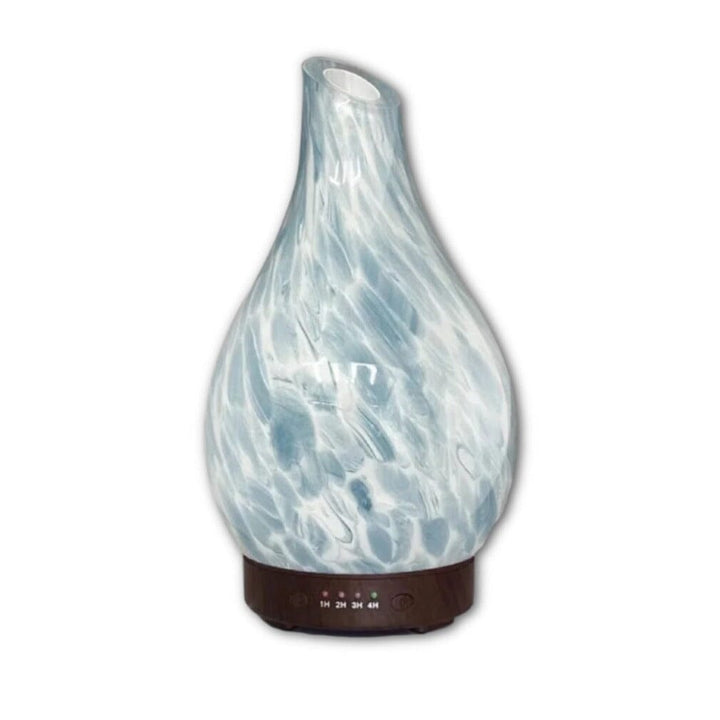 Lux Marble Grey Essential Oil Glass Diffuser (Dark Base) Diffusers Your Oil Tools 
