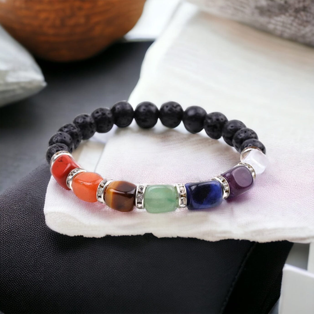 Aromatherapy Lava Bracelet (Natural Gem) Aroma Jewelry Your Oil Tools 