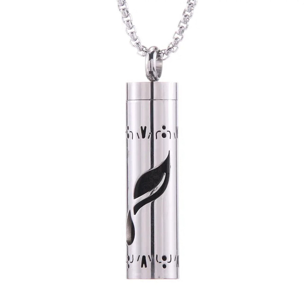 Stainless Aroma Pendant Necklace (YL Leaf) at Your Oil Tools