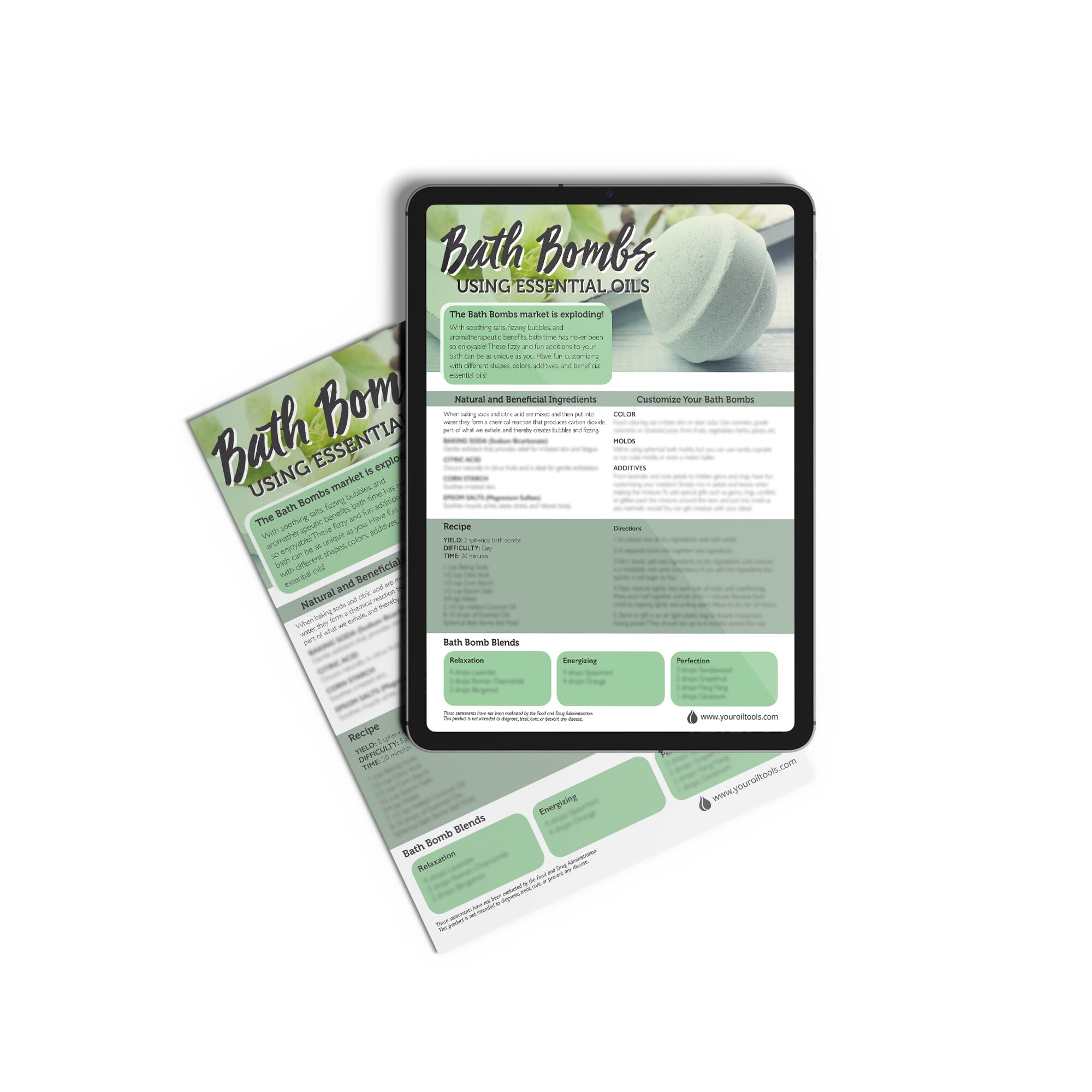 Bath Bomb Recipe Sheet (Digital Download) – Your Oil Tools