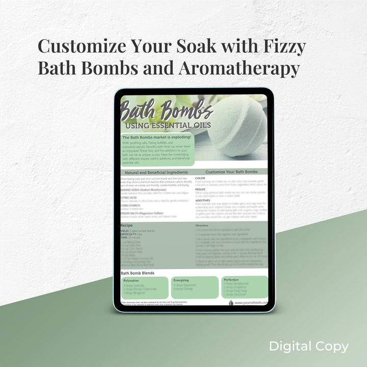 Bath Bomb Recipe Sheet (Digital Download) Digital Your Oil Tools 