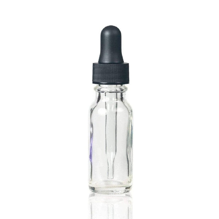 15 ml Clear Glass Bottle w/ Dropper Glass Dropper Bottles Your Oil Tools 