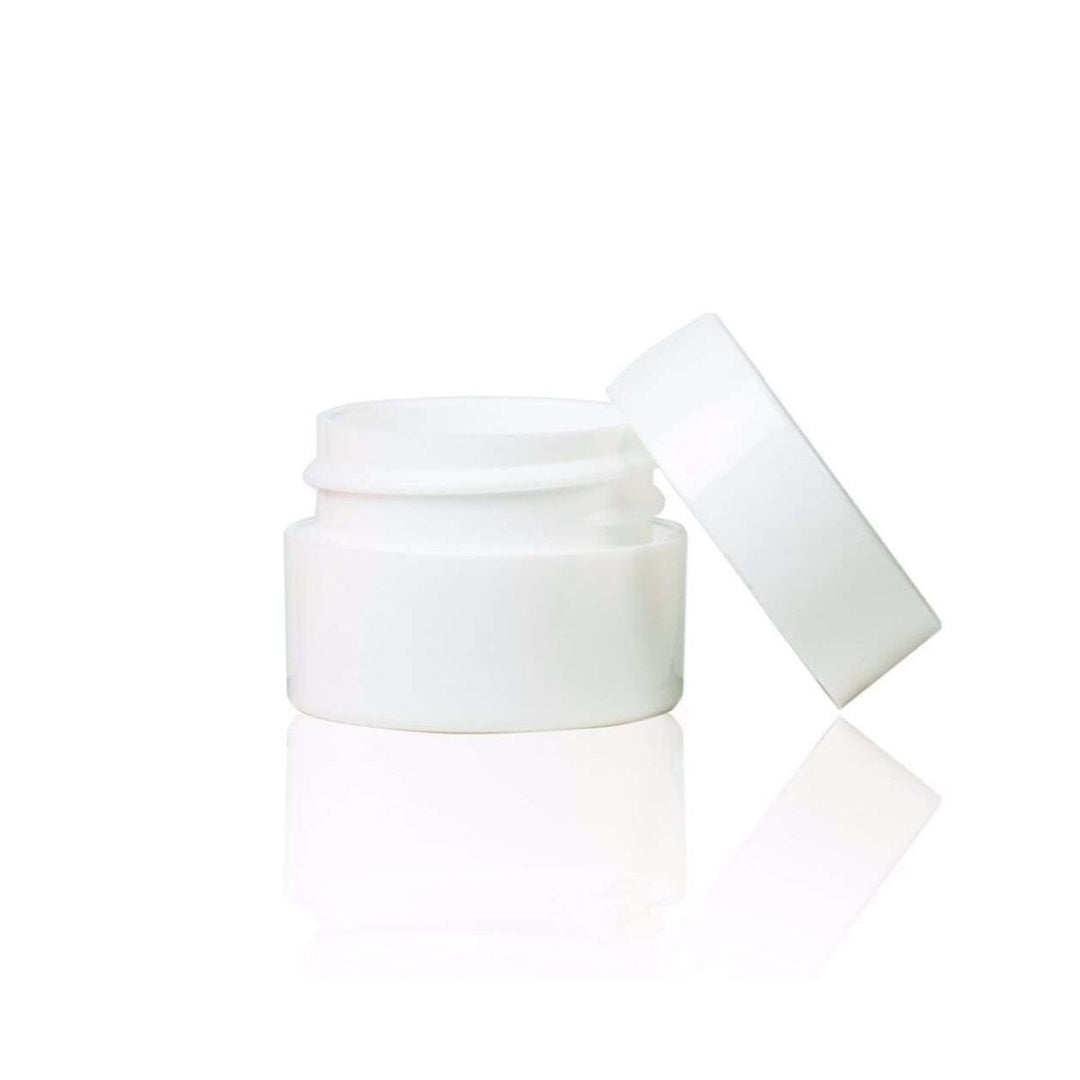 7.5 ml White PET Plastic Jar w/ White Cap Plastic Jars Your Oil Tools 