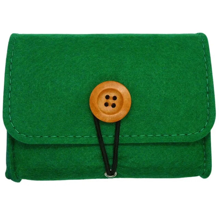 Felt Essential Oil Case for 6 10ML Roller Bottles (Green) (Coming Soon) Cases Your Oil Tools 