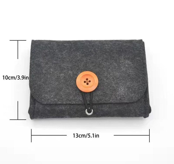 Felt Essential Oil Case for 6 10ML Roller Bottles (Gray) (Coming Soon) Cases Your Oil Tools 