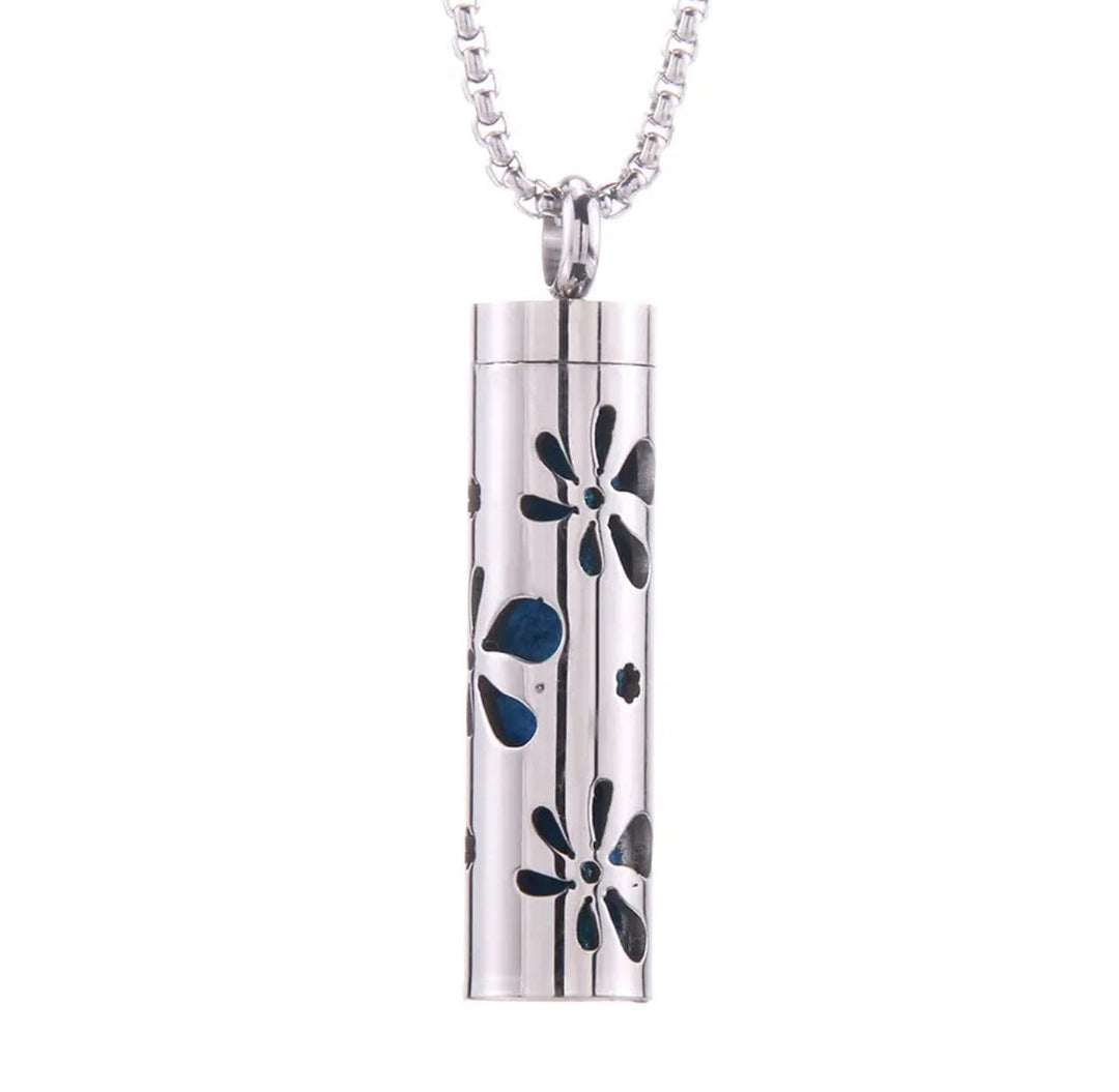 Stainless Aroma Pendant Necklace (Flowers) (Coming Soon) Aroma Jewelry Your Oil Tools 