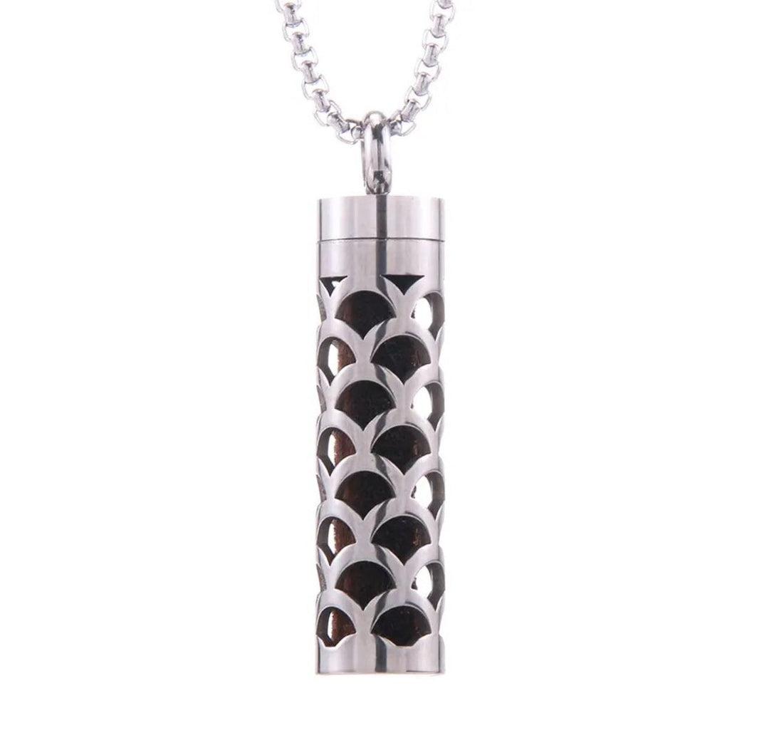 Stainless Aroma Pendant Necklace (Latice) (Coming Soon) Aroma Jewelry Your Oil Tools 